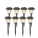 MAGGIFT 8 Pack Outdoor Solar Lights - Waterproof, Solar Pathway & Garden Lights for Yard & Patio, Solar Powered for Driveway
