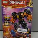 LEGO NINJAGO Cole’s Elemental Earth Mech Mini Ninja Toy, Customizable Action Figure Adventure Toy with Cole and Wolf Warrior Minifigures, Ninja Gift for Boys, Girls and Kids Ages 7 and Up, 71806