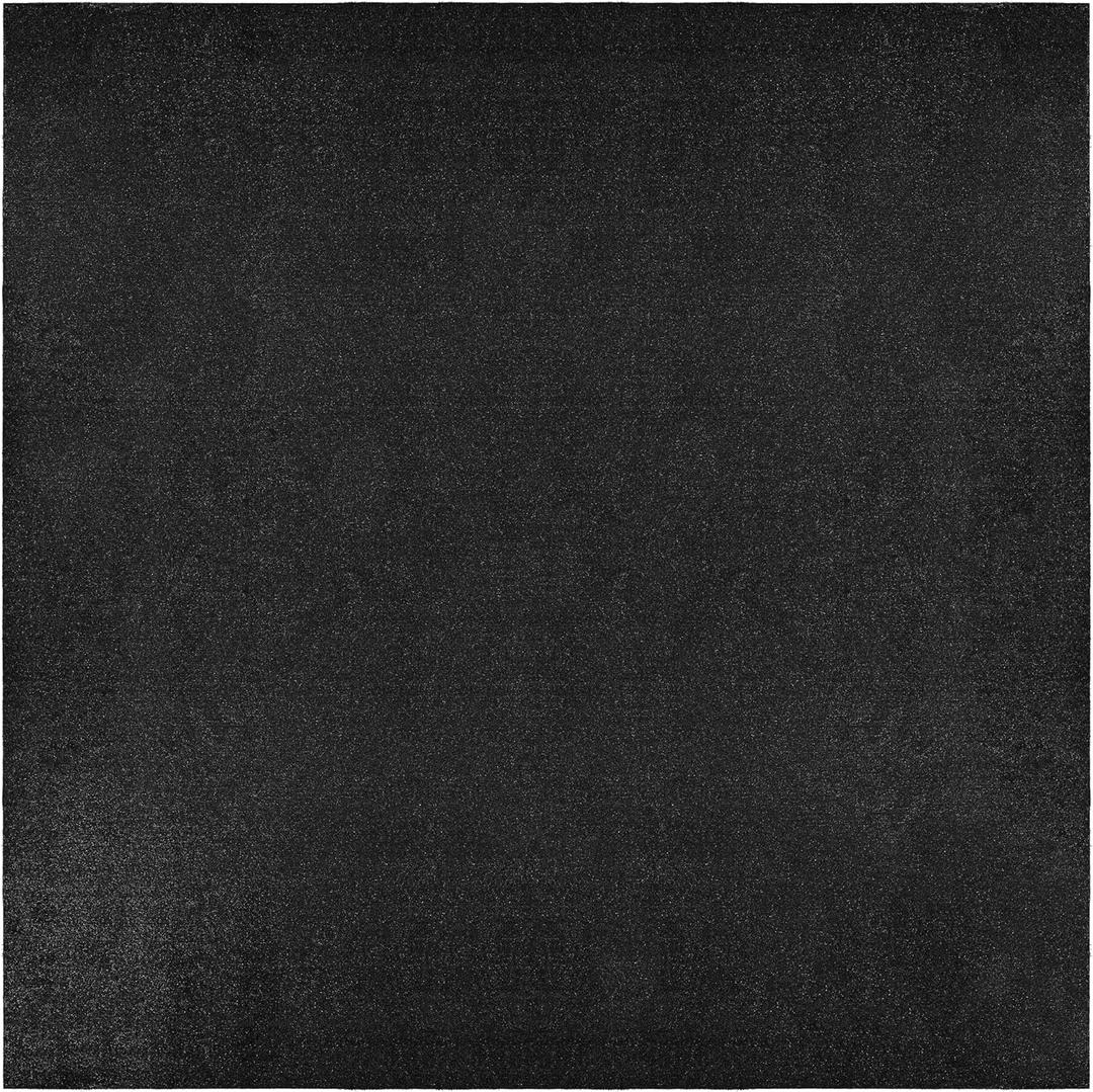 Garland Rug Black Artificial Grass 12 Ft. X 12 Ft. Large Indoor/Outdoor Area Rug -Lush Black Durable, and Low-Maintenance for Patios, Lawns, and More