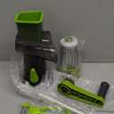 Cheese Grater with Handle, Multifunctional Manual Rotary Cheese Grater - Cheese Shredder Easily Chop Carrots, Potatoes, Vegetables and Fruits and Easy to Clean(Grey green)