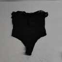 SEBOWEL Women Long Sleeves Mesh See Through Jumpsuit Bodysuit Top Leotard (Medium, 11# Black)