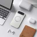 for iPhone Air Case with Stand,Fits MagSafe,Military Drop Protection,Build in Kickstand,iPhone Air Phone Case 6.5" Matte White