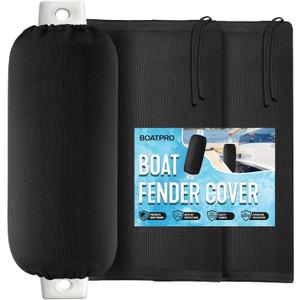 Boat Fender Covers, Boat Bumper Covers for Center Rope Tube Style Fenders, Several Size Marine Fender Covers (Boat Fender Not Included) (8 * 22")