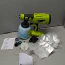 Cordless HVLP Paint Sprayer Compatible with Ryobi 18V ONE+ Battery 200W High Power Handheld Spray Gun with 4 Copper Nozzles 3 Spray Patterns 1000ML Container(Battery not Included)