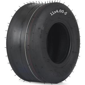 GICOOL (1 Pack) 11x4.00-5 Tubeless Zero Turn Mower Tire, Riding Lawnmower Smooth Tread, 4 Ply