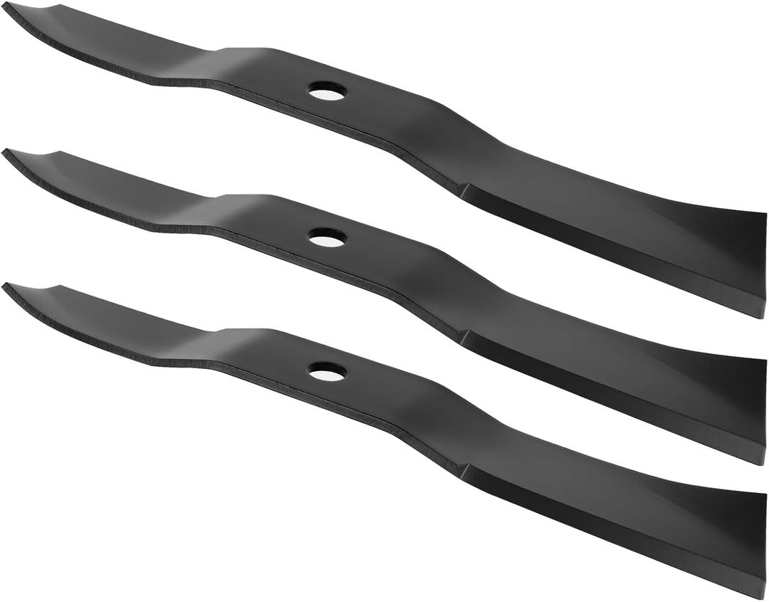 K5351-34342 K535134342 Mower Blade, Compatible with Ku bota BX1800 BX1850 BX2200 RCK54-22BX RCK54-75B 54-Inch Deck, Replace K5351-34340 K5351-34330 3 Pack