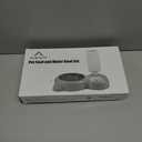 Dog Bowls, Cat Food and Water Bowl Set with Water Dispenser and Stainless Steel Bowl for Cats and Small Dogs - Grey