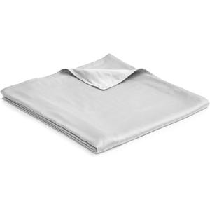 YnM Exclusive Cooling Duvet Cover for Weighted Blankets with 16 Strings (Light Grey, 48"x72") (48''x72'' Duvet Cover, Cooling Removable Cover Light Grey)