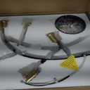 Black and Gold 5-Light Mid Century Modern Sputnik Semi Flush Ceiling Light