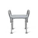 Medline Backless Shower Chair with Arms - 350 lb. Capacity, Bench, Stool, Seat for Elderly, Seniors Independent Adult and Disabled Adults
