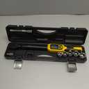 8PC Digital Torque Wrench 1/2" Drive | 8.5-160 ft-lb | 1% Accuracy | Smart Alert Multi | 1/2-Inch Go-To Tire-Lug Kit for Moto, Auto, DIY with 5 Sockets, Extension Bar, Adapter | 16.5 inch long