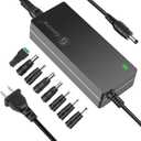 Gonine 12V 5A Power Supply Adapter, AC 100-240V 50-60Hz to DC in 12Vdc 60W Power Cord, Suit for 12Volt 5.0A 4A 3.5A 3A LCD Monitor LED Strips Light CCTV Security System with 8 Connector.