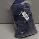 Sqodok 3 Pack Outdoor Cushion Covers Replacement, Waterproof Patio Seat Cushion Cover Fit for 4-Seater Wicker Rattan Conversation Set Loveseat Chair Couch Furniture, Cover Only, 38x19x2,19x19x2, Blue (Blue-elastic Band Style)