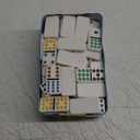 Front Porch Classics, Double 12 Colored Dot Dominoes Set On-The-Go Travel Storage Tin, 2 to 8 Players Ages 8 to 99