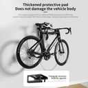 Heavy Duty Bike Wall Mount Rack - 15kg (33lbs) Capacity for Garage & Indoor | with Shelf & Hooks for Helmet, Shoes, Pump | Fits Mountain & Road Bicycles