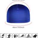 SATINIOR 9 Pieces Cooling Skull Caps Helmet Hard Hat Liner Bald Cap Sweat Wicking Running Beanie Cycling for Men Women