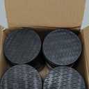 Bed Risers 1 inch, 2 inch, 3 inch, 4 inch Heavy Duty, Adjustable Furniture Riser for Table Desk Couch Sofa Chair Refrigerator Washing Machine, Stackable Bed Raisers Blocks (Black 4 Pack, 1+1+1+1 inch)