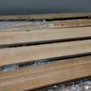 3 Panels No Dig Wood Privacy Screen, 42" H x 40" W Outdoor AC Fence