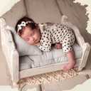 M&G House Newborn Photography Props Small Mattress Pillow Photography Accessories Baby Photoshoot Props Bed Mattress Bed Mat(White)
