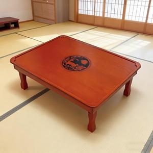SH-tables Folding Coffee Table, Korean Tatami Low Wooden Table, Hand-Painted Bay Window Dining Table (Size : 705027cm), 27.619.710.2in