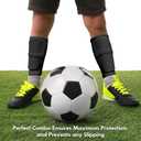 Soccer Shin Guard Set with Sleeves & Insert Pocket | Protective Soccer Equipment for for Kids, Adults, Boys & Girls (Small, Sky Blue)