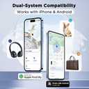 Item Finders Dual System Tracker[No Monthly User Fee] Compatible with iOS and Android Air Tags Item Locator Help You Track Your Car, Keys, Wallet, Luggage and More(Batteries Not Included)