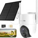 ARENTI 4G LTE Cellular Solar Security Camera Outdoor with AOV 24/7 Recording, 2K HD 10040mAh Battery 8W Solar Camera Outdoor Wireless 360 PTZ Motion Alerts Two-Way Audio IP65, Compatible with Alexa