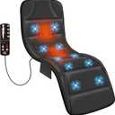 CILI Massage Mat Full Body,Massager Chair Pad,10 Vibration Motors & 5 Massage Modes,Back Massager for Bed,Massage Mattress Pad for Back,Heating Pad with Auto Shut Off