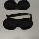 3D Eye mask for Sleeping,Machine Washable, Sleep Mask for Women, Blinder Blindfold Airplane (Black+Black)