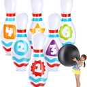 JOYIN Giant Inflatable Bowling Set for Kids and Adults, Christmas Birthday Party Games, Kids Education Motor Skills Toys