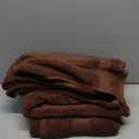 White Classic Luxury Bath Towel Set of 8 Pieces - 100% Turkish Cotton Highly Absorbent Towels for Bathroom, 2 Luxury Bath Towels 700GSM, 2 Hand Towels, 4 Washcloths, Brown