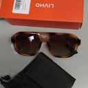 livho Trendy Polarized Square Aviator Sunglasses Women Men Square Eyewear Frame, Retro Sun Glasses for Women Men 2025 Shades