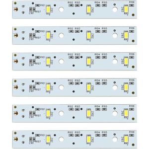 6Pack WR55X26671 Refrigerator LED Light Board Replacement for Freezer & Fridge Models PS11767930 AP6035586 4468532 EAP11767930