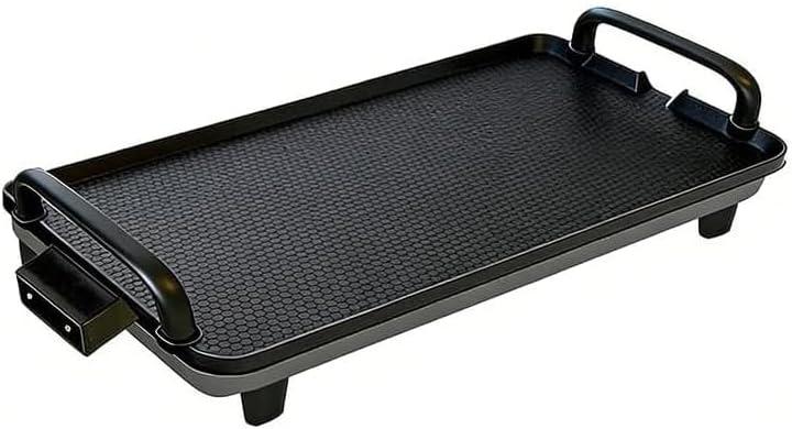 1 Pcs Rectangular Electric Griddle 1400W, 5-Temp Adjustable Smokeless Indoor Grill with Non-Stick Surface, Dishwasher Safe