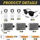 36Pcs Groomsmens Gifts Set of 6,Groom Best Man Groomsmen Proposal Box Gifts,2oz Shot Glasses,Oxford Bags,Black Sunglasses,Bottle Openers,Socks,Wedding Bachelor Party for Groomsmen