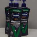 Vaseline Men 3in1 Body, Face & Hands Fast Absorbing Body Lotion for dry skin with 48H Moisture + Ultra Hydrating Lipids 600 ml