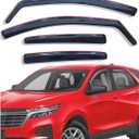 in-Channel Side Window Visors Rain Guards Vent Deflectors for Chevrolet Equinox 2018 2019 2020 2021 2022 2023 2024 Window Vents Shield Sun Shades 4-pc Set