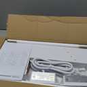 TUTOTAK Small End Table with Charging Station, Narrow Side Table with USB Ports and Outlets, Set of 2, Skinny Sofa Table, Slim Nightstand, Living Room, Bed Room, White TB01BW0602 (2-Tier7.9"D x 15.8"W x 22.5"H)