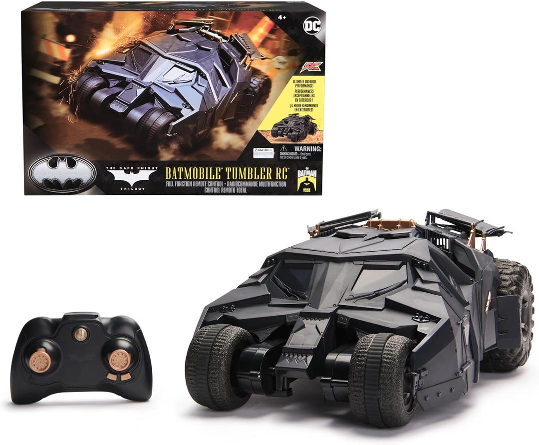 DC Comics Batman, Official Batmobile Tumbler RC, 1:15 Scale, 85th Anniversary Dark Knight Trilogy Special Edition Collectible Kids Toys for Boys Ages 4 and Up