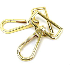 10 Pcs D Ring Swivel Lobster Claw Clasps Push Gate Snap Hooks Trigger Clips for Purse Keychain Strap Making (2'')