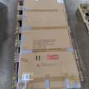 GroGro Frameless Bathroom Glass Shower Door,34-35.5" W x 72" H Pivot Swing Shower Door,1/4 in Thick Clear Tempered Glass,Brushed Nickel Finishr,Shower Doors Can Reversible Installation