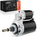 A-Premium Starter Motor Compatible with Porsche 914 70-73 1.7L, 74-75 1.8L & VW Beetle 67-69 1.5L, 70-79 1.6L & Combi, Karmann Ghia, 1.1KW 12V CCW 9 Teeth, Replace# 6004AA0021, 111911023, 111911023A