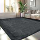 Fluffy Area Rug for Living Room 6x9: Grey Shag Rugs for Living Room- 6x9 Feet Fluffy Rugs for Bedroom- Shag Gray Rugs Soft Fuzzy Carpets for Bedroom, Nursery (Grey,6x9)