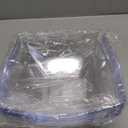 R-kay 6 Pack Square Plastic Serving Bowls - Clear Plastic bowls 32 Oz - Salad Bowls Large Serving, Premium Duty For Weddings Catering And Birthday parties