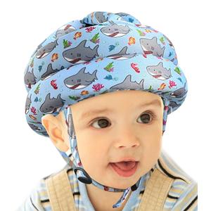 Baby Helmet for Crawling & Walking - Head Protector for Infants, Soft Cushion Safety Headguard, Toddler Inflatable Helmets 6-12 Months (Shark) 2 Pack