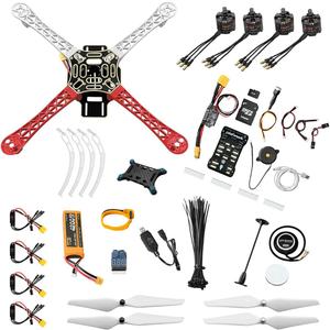 HAWKS WORK F450 Drone Kit to Build, Frame + Pixhawk + GPS + Power Module + ESC + Brushless Motor + Prop + Battery + Accessory + Guild Book & Video (Set B)