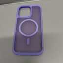 Vooii for iPhone 13 Pro Phone Case, Compatible with Magsafe Translucent Matte Shockproof Women Men Girl Protective Case Cover for iPhone 13 Pro (ONLY) 6.1", Light Purple Pack of 2