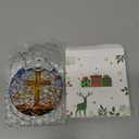 Catholic Cross Gifts: Stained Glass Christian Cross Ornament | Christmas Ornaments (Christmas Tree Decorations), Religious Holiday Decor, Christian Gift, Religious Gift & Xmas Gifts