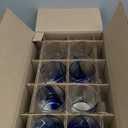 Libbey Blue Ribbon 8 Piece Tumbler and Rocks Glass Set, Infused Blue Ribbon Drinkware Glasses Set, Artisan Inspired Four-Dimple Shaped Rock Glasses, Dishwasher Safe Tumbler Glasses Set