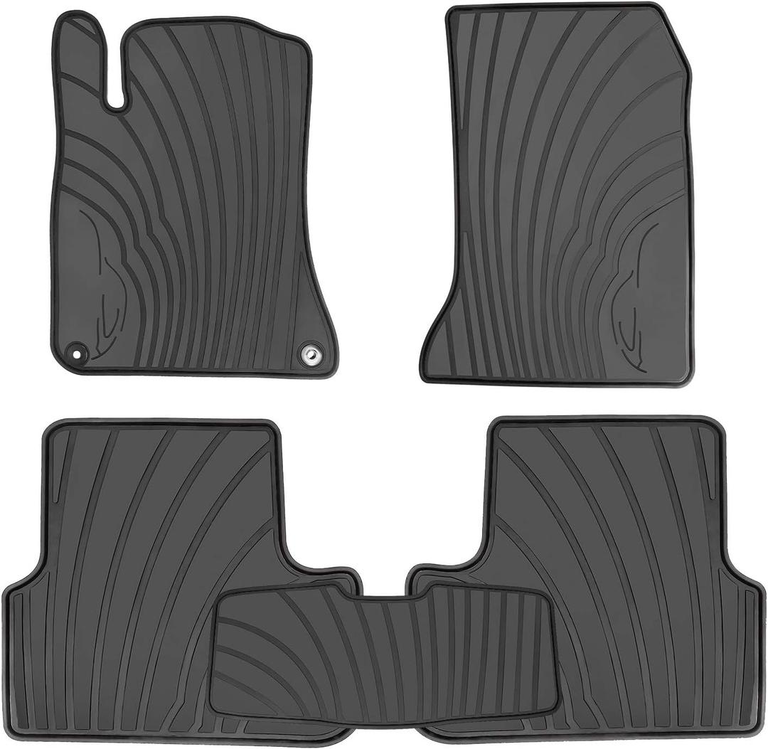 Car Floor Mats for Mercedes Benz CLA 250 (2014-2019) & GLA 250 (2015-2020), Custom Fit Mercedes Benz A Class 2012-2019, B Class 2013-2019 Floor Liner All Weather Rubber Mats Heavy Duty Odorless